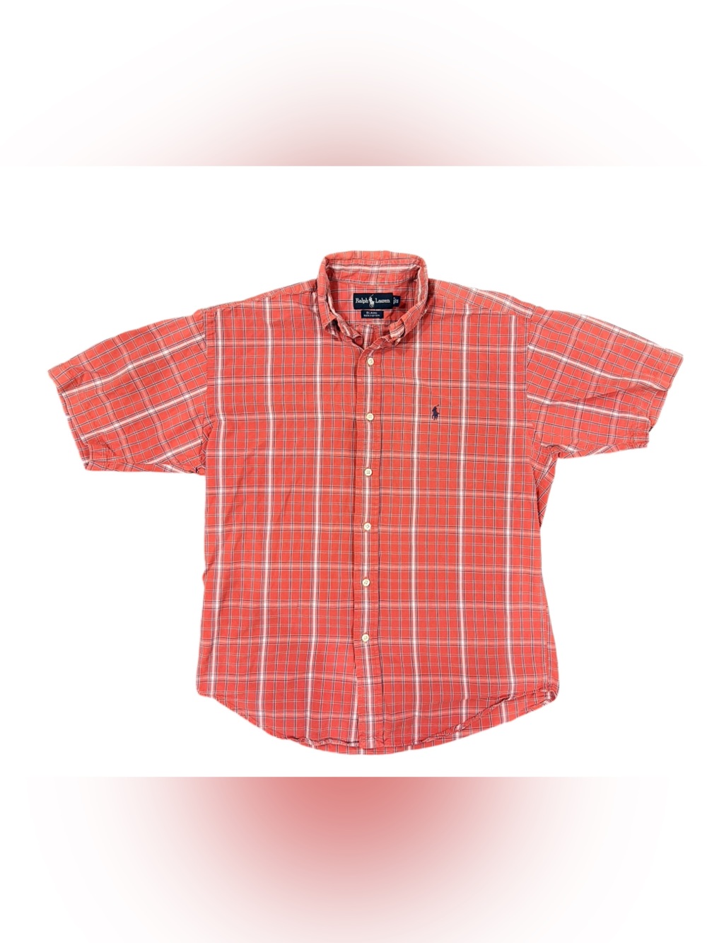 Men’s plaid Ralph Lauren short sleeve button up